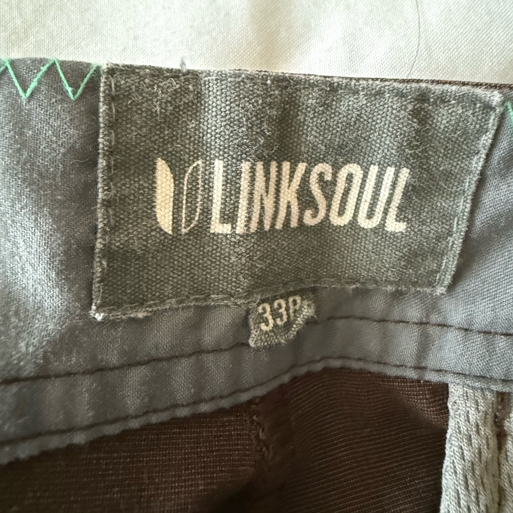 Linksoul Men's Dark Brown Golf Pants - Picture 2 of 5